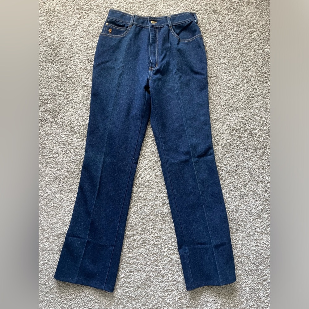 Vintage Ivanhoe | High Waisted Straight Leg Dark Wash Jeans | Size 28 Vintage 16